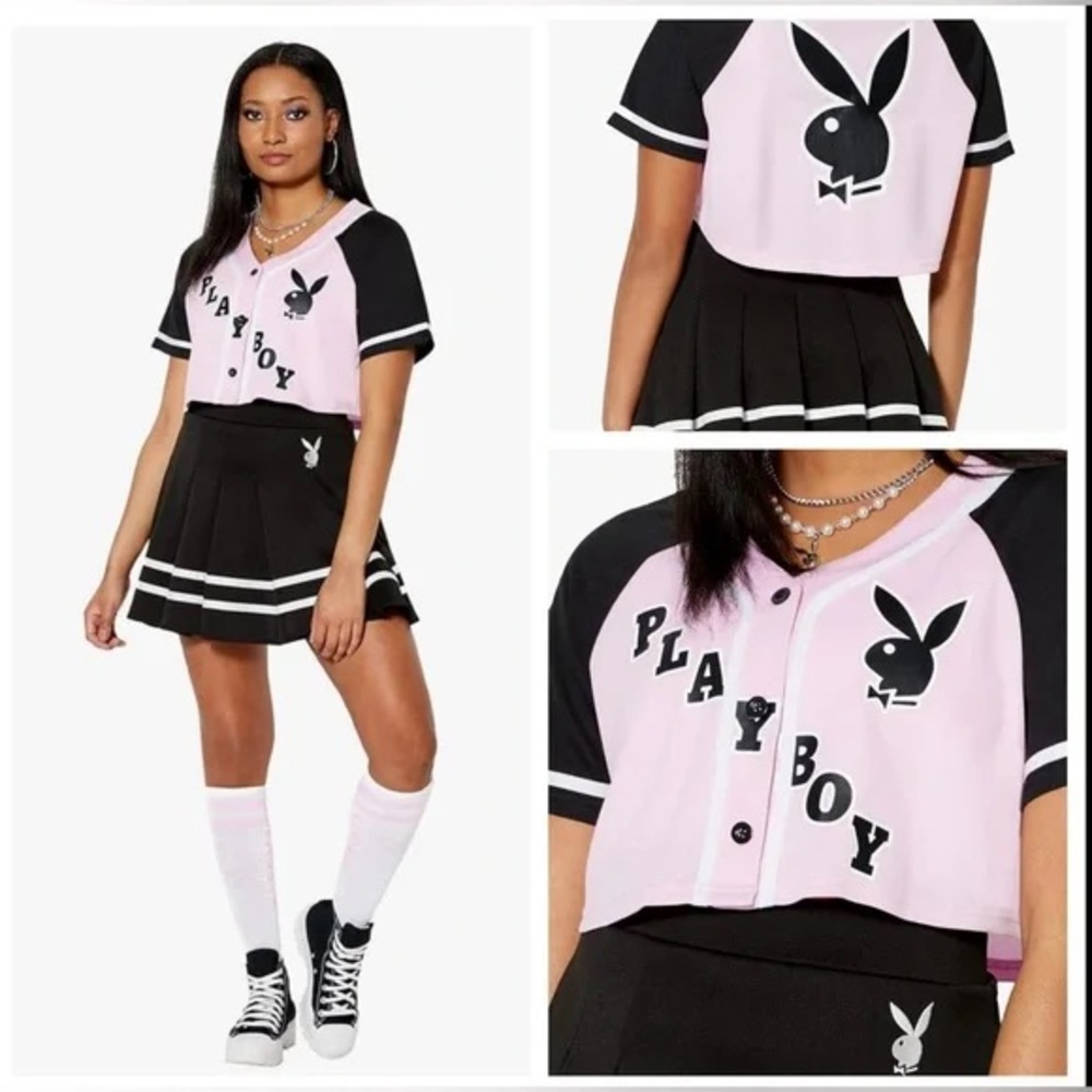 PLAYBOY Pink and Black Varsity Set
